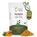 Turmeric Root Cut & Sifted (Curcuma Longa) - Herbal Tea | Kosher & USDA Certified | Vegan, Non-Gmo & Gluten Free | Tested for Heavy Metal and Purity | 100% Raw from India (1/2LBS / 8Oz.)