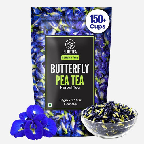 - Butterfly Pea Flower Tea - 2.11 Oz (150+ Cups) | Antioxidant Rich | Chemical Free - Herbal Tea - Caffeine Free - Non Bitter - No Preservatives | Zipper Pack